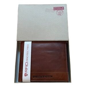 Spikes & Sparrow RFID Secure Brown Wallet